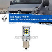 0 Freccia posteriore LED Renault Master III Mk3 2010 in poi: PY21W Arrow PY21W: Lampadina frecce LED No-Hyperflash Arrow
