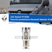 0 Freccia posteriore LED Renault Master III Mk3 2010 in poi: PY21W Gear3 PY21W: Lampadina frecce LED No-Hyperflash Gear3