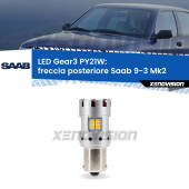 0 Freccia posteriore LED Saab 9-3 Mk2 2003 - 2015: PY21W Gear3 PY21W: Lampadina frecce LED No-Hyperflash Gear3