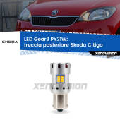 0 Freccia posteriore LED Skoda Citigo 2011 in poi: PY21W Gear3 PY21W: Lampadina frecce LED No-Hyperflash Gear3