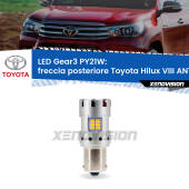 0 Freccia posteriore LED Toyota Hilux VIII AN110 2015 in poi: PY21W Gear3 PY21W: Lampadina frecce LED No-Hyperflash Gear3