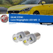 0 GEAR P21W: luce bagagliaio LED MG  3  2011 in poi P21W: Gear LED 6000k (Coppia)