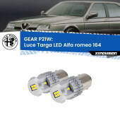0 GEAR P21W: luce targa LED Alfa romeo 164  1987 - 1998 P21W: Gear LED 6000k (Coppia)