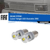 0 GEAR P21W: luce targa LED Fiat Ducato (290) 1989 - 1994 P21W: Gear LED 6000k (Coppia)