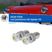 0 GEAR P21W: luci posizione LED Alfa romeo Spider (115) 1971-1993 P21W: Gear LED 6000k (Coppia)