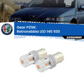 0 GEAR P21W: retronebbia LED Alfa romeo 145 (930) 1994-2001 P21W: Gear LED Rossi (Coppia)