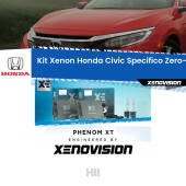 0 H11: Kit Xenon per Honda Civic Mk10 (2016 - 2020) Specifico Zero-Spie H11: Kit Xenon PhenomXT Xenovision 42W Canbus