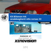 0 H4: Kit Bi Xenon Alfa romeo 33  (1990 - 1994) Specifico Zero-Spie H4: Kit BiXenon PhenomXT Xenovision 42W Canbus