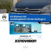 0 H4: Kit Bi Xenon Citroën Berlingo II (2008 - 2017) Specifico Zero-Spie H4: Kit BiXenon PhenomXT Xenovision 42W Canbus
