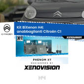 0 H4: Kit Bi Xenon Citroën C1 (2005 - 2013) Specifico Zero-Spie H4: Kit BiXenon PhenomXT Xenovision 42W Canbus