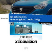 0 H4: Kit Bi Xenon Dacia Lodgy (2012 in poi) Specifico Zero-Spie H4: Kit BiXenon PhenomXT Xenovision 42W Canbus