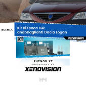 0 H4: Kit Bi Xenon Dacia Logan (2004 - 2011) Specifico Zero-Spie H4: Kit BiXenon PhenomXT Xenovision 42W Canbus