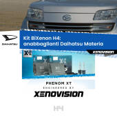 0 H4: Kit Bi Xenon Daihatsu Materia (2006 in poi) Specifico Zero-Spie H4: Kit BiXenon PhenomXT Xenovision 42W Canbus