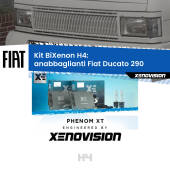 0 H4: Kit Bi Xenon Fiat Ducato 290 (1989 - 1994) Specifico Zero-Spie H4: Kit BiXenon PhenomXT Xenovision 42W Canbus