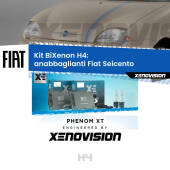 0 H4: Kit Bi Xenon Fiat Seicento (1998 - 2010) Specifico Zero-Spie H4: Kit BiXenon PhenomXT Xenovision 42W Canbus