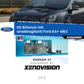 0 H4: Kit Bi Xenon Ford KA+ Mk3 (2014 - 2018) Specifico Zero-Spie H4: Kit BiXenon PhenomXT Xenovision 42W Canbus