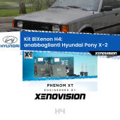 0 H4: Kit Bi Xenon Hyundai Pony X-2 (1989 - 1995) Specifico Zero-Spie H4: Kit BiXenon PhenomXT Xenovision 42W Canbus