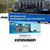 0 H4: Kit Bi Xenon Jeep Cherokee XJ (1984 - 2001) Specifico Zero-Spie H4: Kit BiXenon PhenomXT Xenovision 42W Canbus