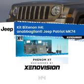 0 H4: Kit Bi Xenon Jeep Patriot MK74 (2007 - 2017) Specifico Zero-Spie H4: Kit BiXenon PhenomXT Xenovision 42W Canbus