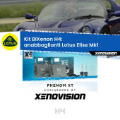 0 H4: Kit Bi Xenon Lotus Elise Mk1 (1996 - 2009) Specifico Zero-Spie H4: Kit BiXenon PhenomXT Xenovision 42W Canbus