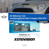 0 H4: Kit Bi Xenon Mini Cooper R56 R57 (2006 - 2013) Specifico Zero-Spie H4: Kit BiXenon PhenomXT Xenovision 42W Canbus