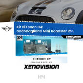 0 H4: Kit Bi Xenon Mini Roadster R59 (2012 - 2015) Specifico Zero-Spie H4: Kit BiXenon PhenomXT Xenovision 42W Canbus
