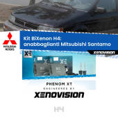 0 H4: Kit Bi Xenon Mitsubishi Santamo (1999 - 2004) Specifico Zero-Spie H4: Kit BiXenon PhenomXT Xenovision 42W Canbus