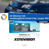 0 H4: Kit Bi Xenon Smart City-coupe 450 (prima serie) Specifico Zero-Spie H4: Kit BiXenon PhenomXT Xenovision 42W Canbus