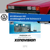 0 H4: Kit Bi Xenon VW Scirocco II (1980 - 1992) Specifico Zero-Spie H4: Kit BiXenon PhenomXT Xenovision 42W Canbus