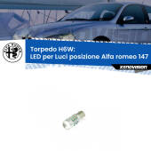 0 H6W: LED per Luci posizione Alfa romeo 147  2000-2004 BAX9s (H6W): LED Torpedo Canbus CREE 50W Top di Gamma