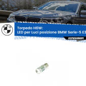 0 H6W: LED per Luci posizione BMW Serie-5 E39 1996-2003 BAX9s (H6W): LED Torpedo Canbus CREE 50W Top di Gamma
