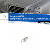 0 H6W: LED per Luci posizione Mercedes CLK C208 1997-2002 BAX9s (H6W): LED Torpedo Canbus CREE 50W Top di Gamma