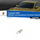 0 H6W: LED per Luci posizione Porsche Cayman 987 2005-2008 BAX9s (H6W): LED Torpedo Canbus CREE 50W Top di Gamma