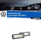 0 Kit Plafoniere LED Luce Targa per VW Golf 6  2008 - 2011 Kit Plafoniere LED Targa Volkswagen (Golf 7, etc.)