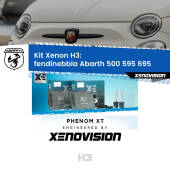 0 Kit Xenon H3 Canbus per Fendinebbia Abarth 500 595 695  2008 - 2022 H3: Kit Xenon PhenomXT Xenovision 42W Canbus