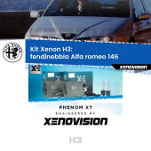 0 Kit Xenon H3 Canbus per Fendinebbia Alfa romeo 146 1994 - 2001 H3: Kit Xenon PhenomXT Xenovision 42W Canbus