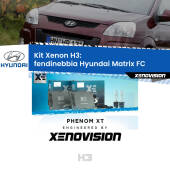 0 Kit Xenon H3 Canbus per Fendinebbia Hyundai Matrix FC 2001 - 2010 H3: Kit Xenon PhenomXT Xenovision 42W Canbus