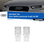 0 Luce Alette Parasole LED Audi A4 B8 2007 - 2015: T10 Bolt T10: LED Bolt 6000k (Coppia)
