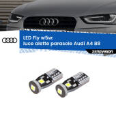 0 Luce Alette Parasole LED Audi A4 B8 2007 - 2015: W5W Fly W5W: Lampadine LED Fly 6000k (Coppia)