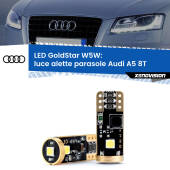 0 Luce Alette Parasole LED Audi A5 8T 2007 - 2017: T10 GoldStar T10 (W5W) Goldstar Coppia LED Canbus Next Gen
