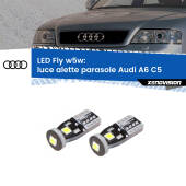0 Luce Alette Parasole LED Audi A6 C5 1997 - 2004: W5W Fly W5W: Lampadine LED Fly 6000k (Coppia)
