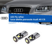 0 Luce Alette Parasole LED Audi A6 C6 2004 - 2011: W5W Fly W5W: Lampadine LED Fly 6000k (Coppia)