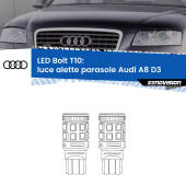 0 Luce Alette Parasole LED Audi A8 D3 2002 - 2009: T10 Bolt T10: LED Bolt 6000k (Coppia)