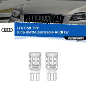 0 Luce Alette Parasole LED Audi Q7 2006 - 2015: T10 Bolt T10: LED Bolt 6000k (Coppia)