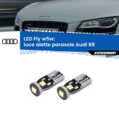 0 Luce Alette Parasole LED Audi R8 2007 - 2015: W5W Fly W5W: Lampadine LED Fly 6000k (Coppia)
