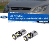 0 Luce Alette Parasole LED Ford C-Max Mk2 2011 - 2019: W5W Fly W5W: Lampadine LED Fly 6000k (Coppia)
