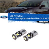 0 Luce Alette Parasole LED Ford Focus Mk2 2004 - 2011: W5W Fly W5W: Lampadine LED Fly 6000k (Coppia)