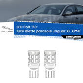 0 Luce Alette Parasole LED Jaguar XF X250 2007 - 2015: T10 Bolt T10: LED Bolt 6000k (Coppia)