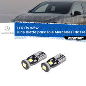 0 Luce Alette Parasole LED Mercedes Classe-A W176 2012 - 2018: W5W Fly W5W: Lampadine LED Fly 6000k (Coppia)