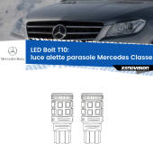 0 Luce Alette Parasole LED Mercedes Classe-M W166 2011 - 2015: T10 Bolt T10: LED Bolt 6000k (Coppia)